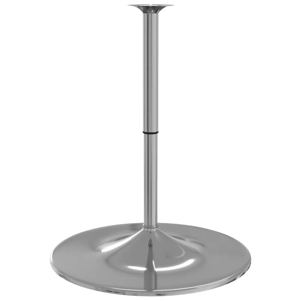 vidaXL Base de Mesa Alta de Bar, Caballete Ajustable para Mesita de Comedor, Accesorio de Mueble, Pata de Mesa de Repuesto, Acero Cromado