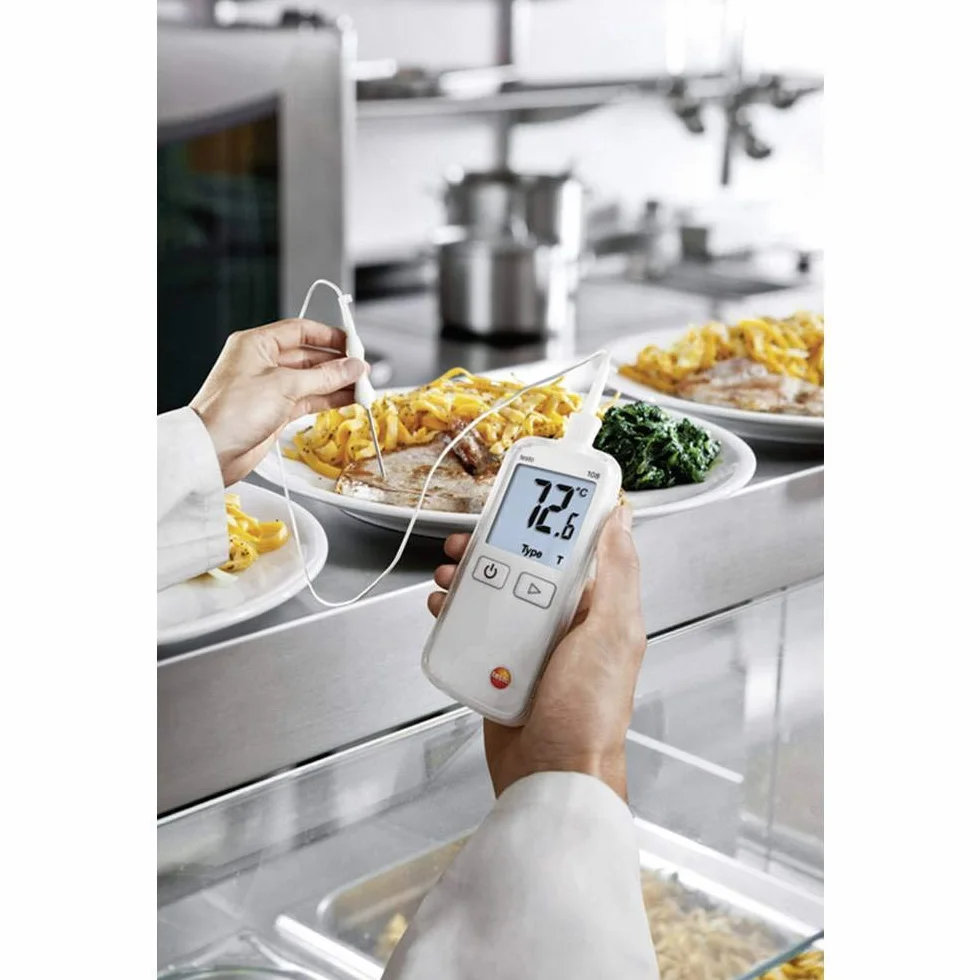 Testo 0563 1080 Instrumento Temperatura Impermeable de Medición (Tipo T y K), Incluyendo Termopar Tipo de Sensor T, S