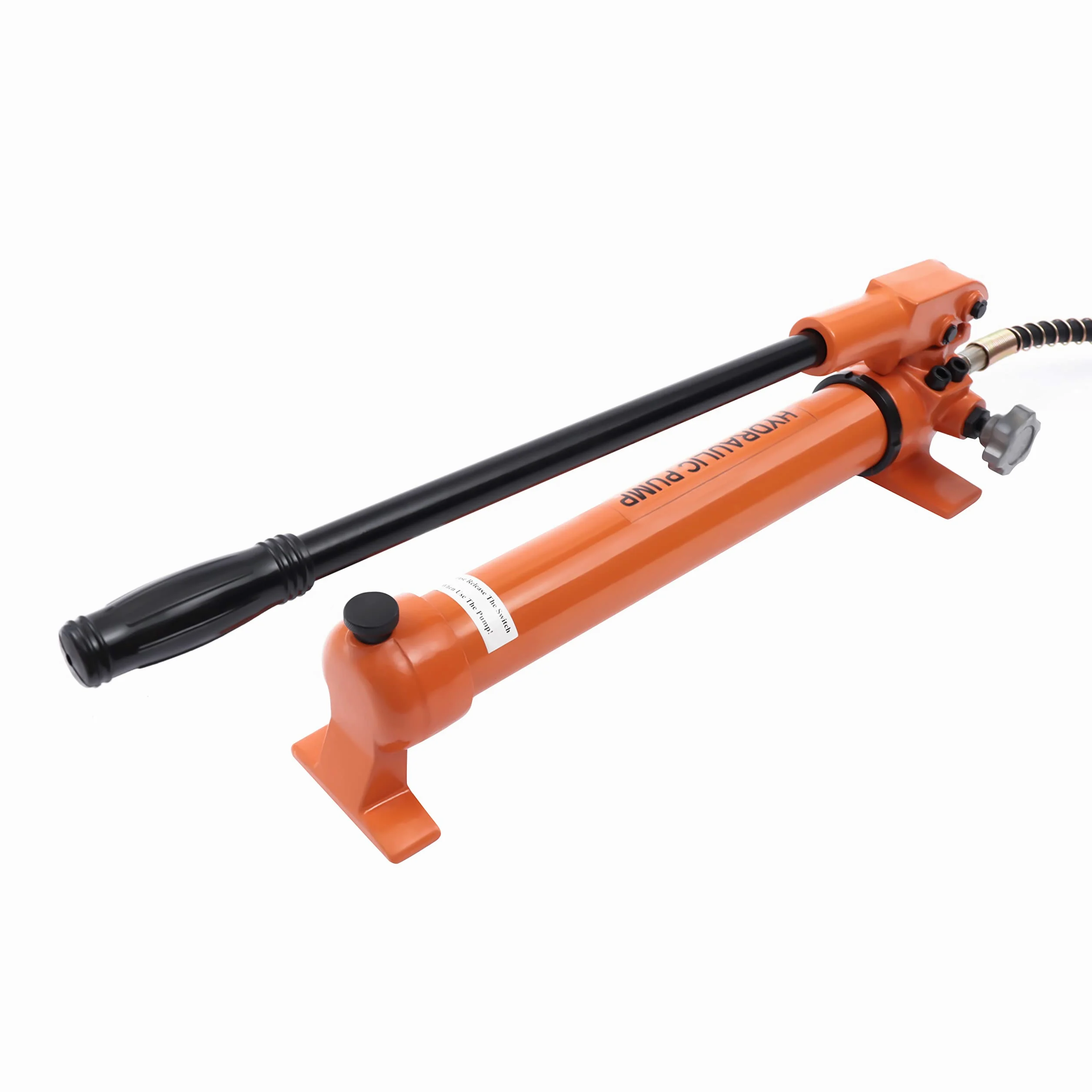 Bomba hidráulica manual, bomba hidráulica con manómetro y mangueras de 1,9 m, 900 cc 700 bar, bomba hidráulica manual para herramientas hidráulicas, elevadores cilíndricos, máquinas de prensado