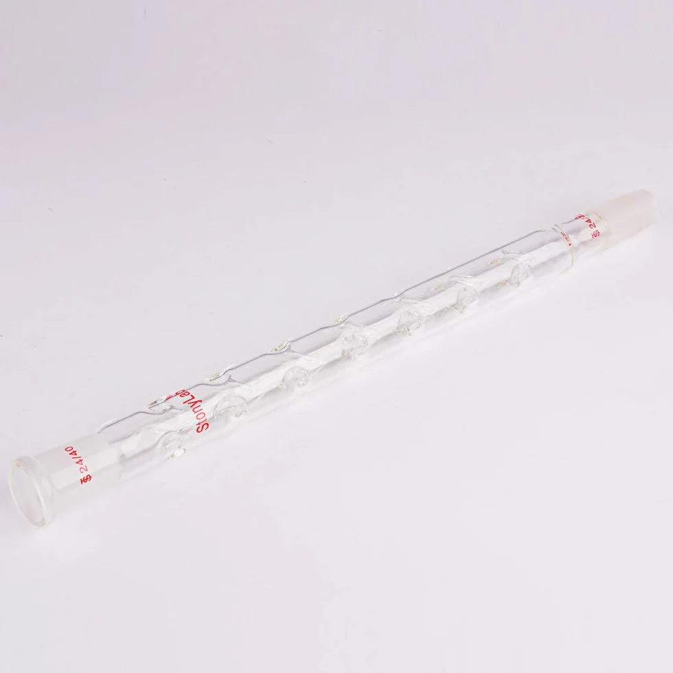 stonylab Columna de Destilación Vigreux, 24/40 300 mm Longitud de Vidrio de Borosilicato Fraccionario Columna de Destilación Columna Vigreux con Sangrías para Laboratorio