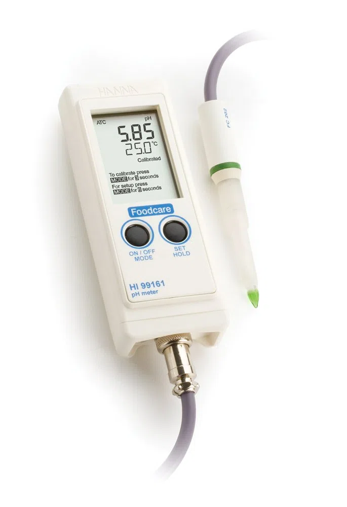 Hanna Instruments Hi 99161 impermeable medidor portátil de pH, para alimentos y productos lácteos