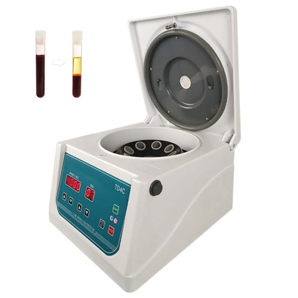 Mini centrífuga científica 4000 RPM, centrífuga de Belleza/Laboratorio, centrífuga de Mesa Digital, centrífuga de Mesa de Laboratorio para práctica médica Sangre/suero/Plasma/Grasa