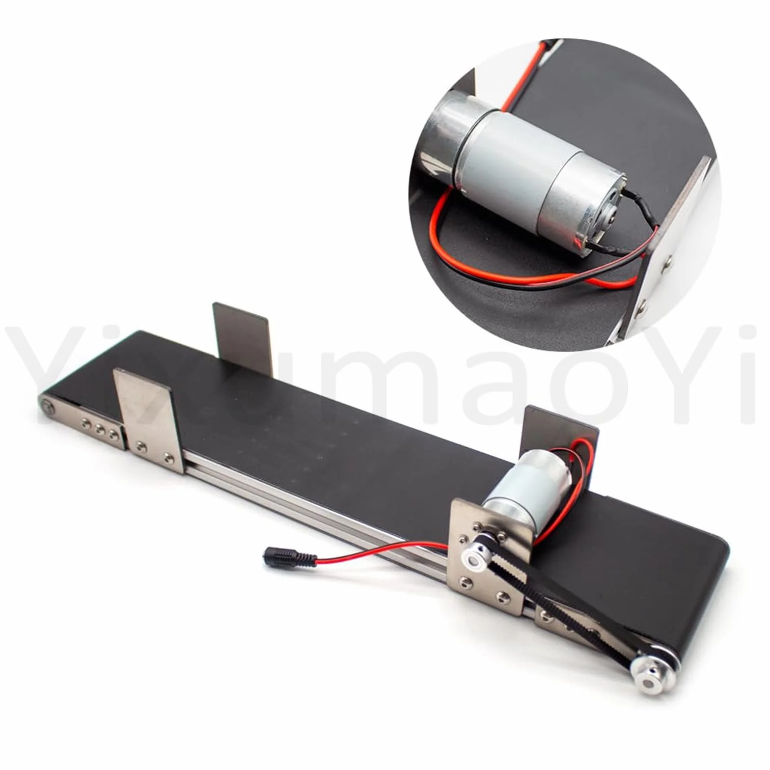Mini Cinta transportadora eléctrica de Escritorio, PVC, Ajuste de Velocidad, para Alimentos y Embalaje