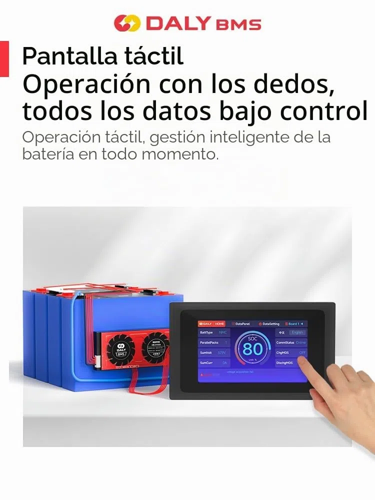 DALY Accesorios Smart BMS, pantalla táctil de 4,3"