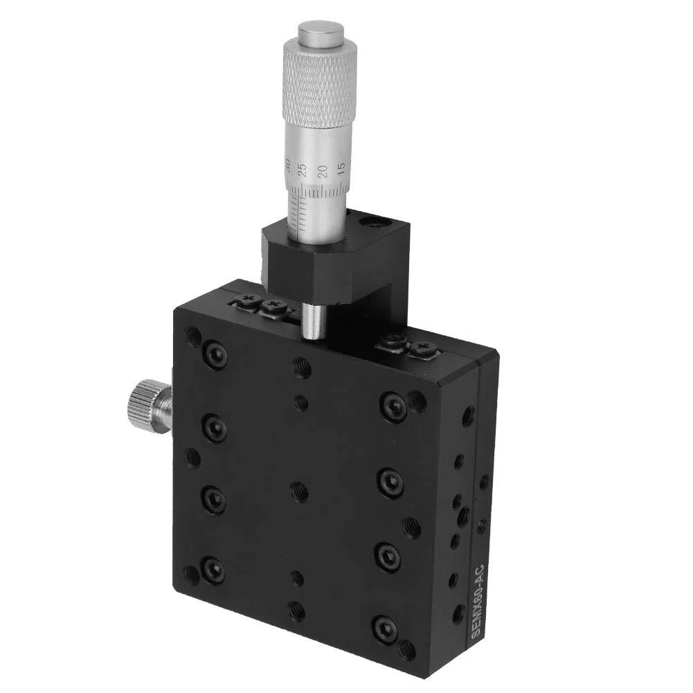 X MicróMetro Manual Ajuste Fino GuíA de Rodillos Cruzados Etapas Lineales de Precisión 60 * 60 MM