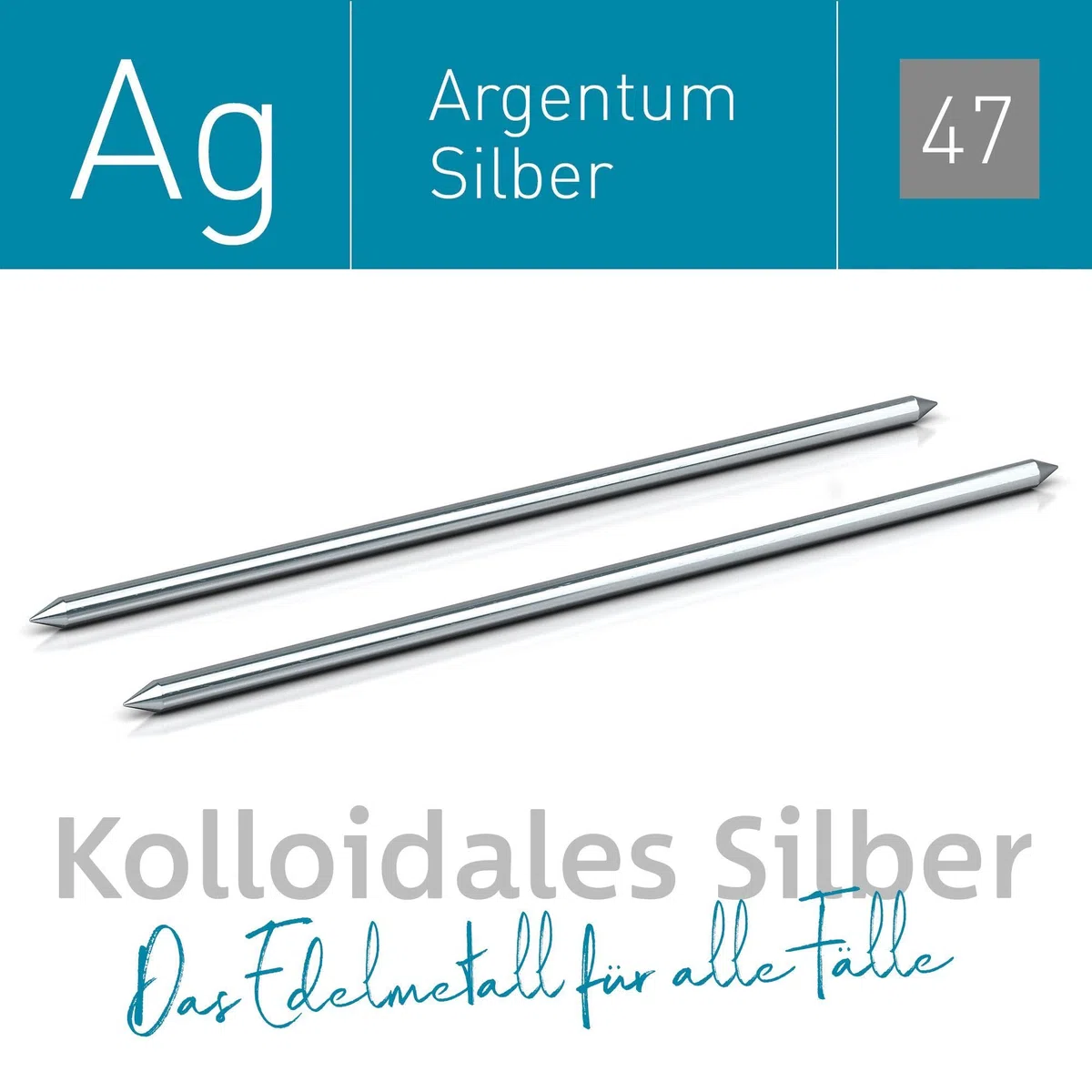 Electrodos para Medionic Ionic-Pulser (1 par, 3 x 80 mm), color plateado