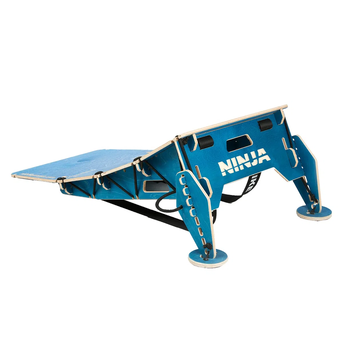 Ninja - Rampa de Salto portátil Turbo Kicker, rampa de 4 Paneles para Todas Las Edades, Ideal para Bicicletas MTB, Bicicletas BMX, una Rueda, Scooters, monopatines y Coches RC