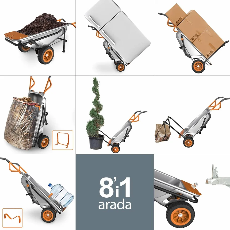 WORX Carretilla Multifunción AEROCART™ | WG050 | 8 EN 1