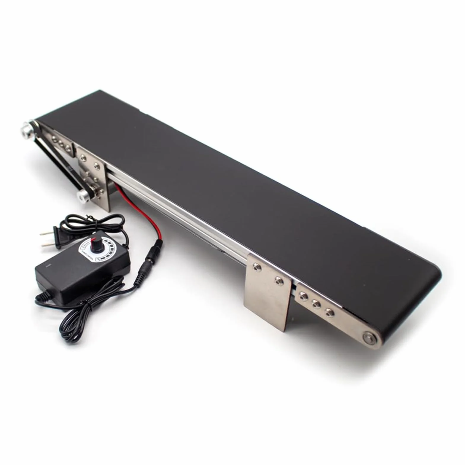 Mini Cinta transportadora eléctrica de Escritorio, PVC, Ajuste de Velocidad, para Alimentos y Embalaje