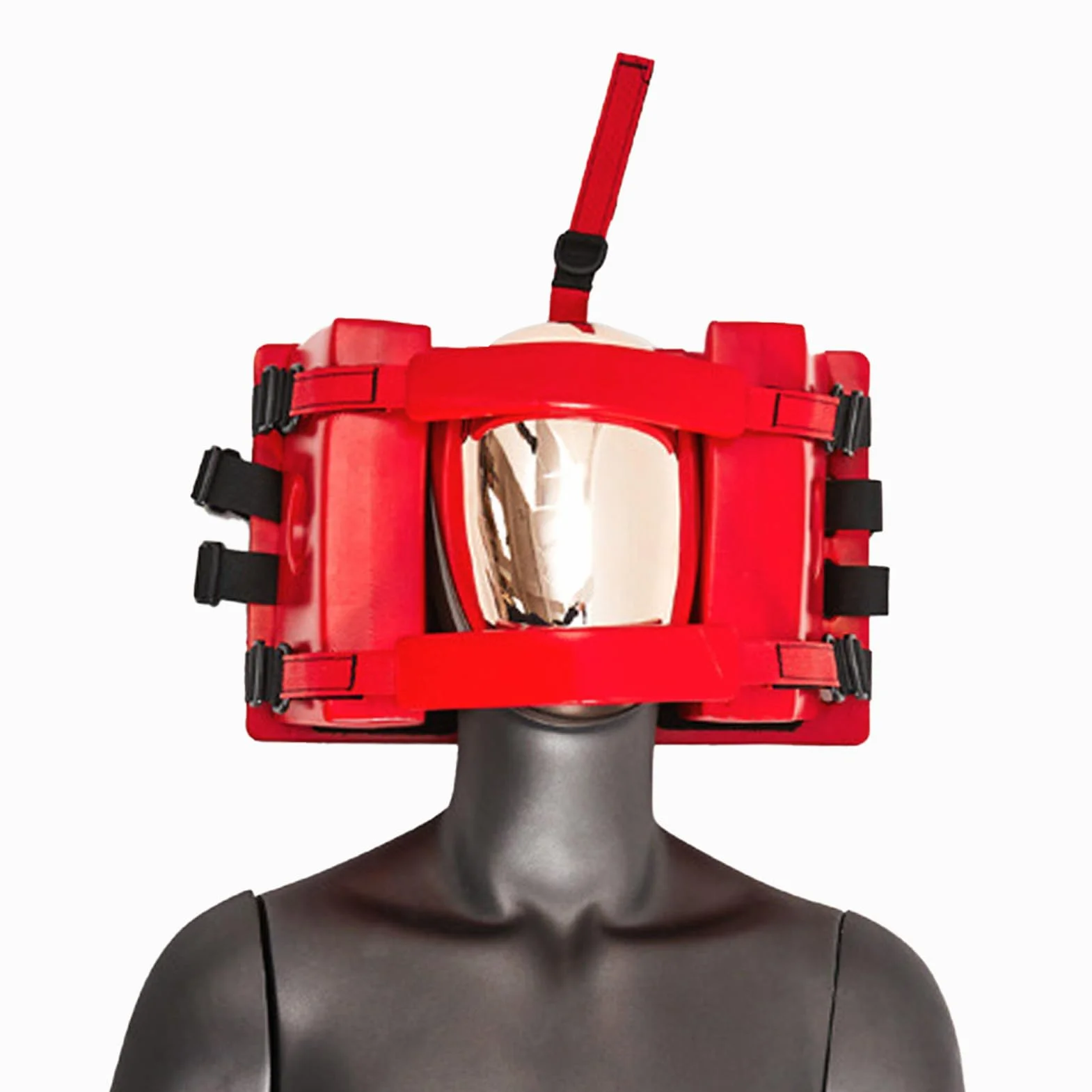 SENECESLI Inmovilizador Fijo de Cabeza Impermeable para Tablero El Inmovilizador de Cabeza Universal de Emergencia Médica EMS Cuenta con Correas Ajustables para la Tabla Espinal