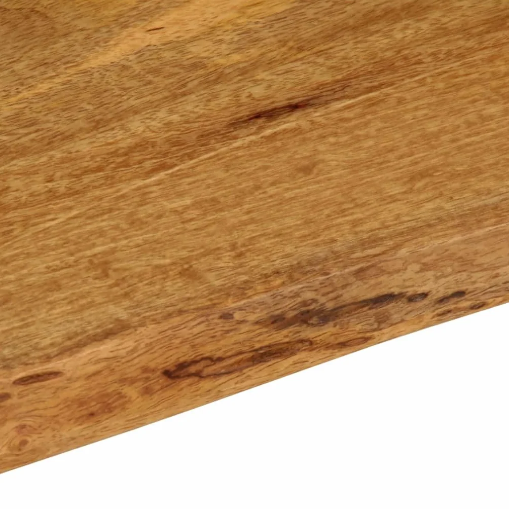 vidaXL Tablero de Mesa Borde Natural Madera Maciza Mango 160x40x2,5 cm